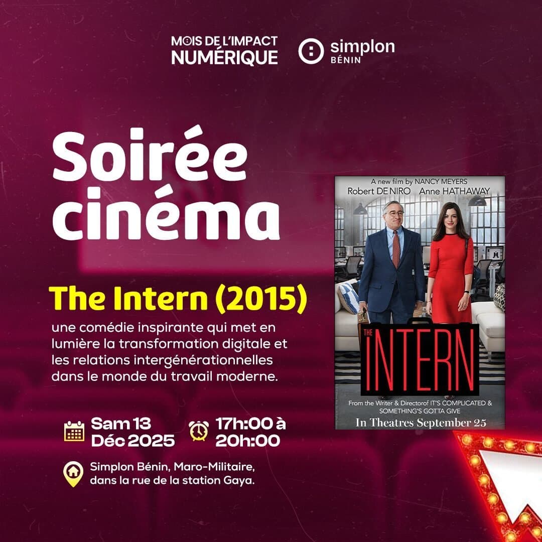 Affiche du film The Intern avec Robert De Niro et Anne Hathaway.